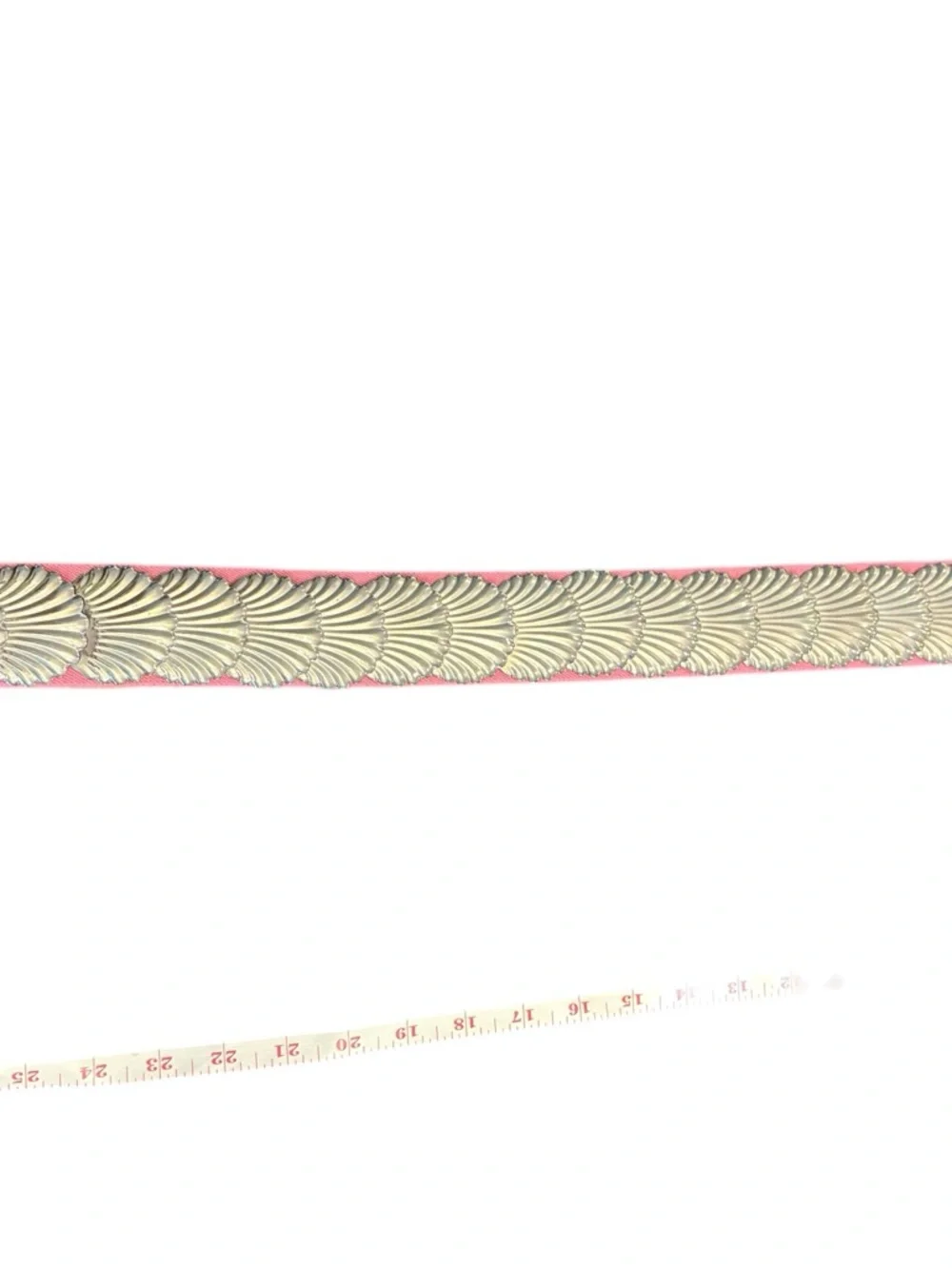 Silver-Tone Shell Waist Belt Fish Scale 25-29” Stretch‎ Mermaidcore Festival